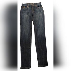 Second Yoga Women's Blue Stretch Skinny Denim Jeans  Pants Sz 26
